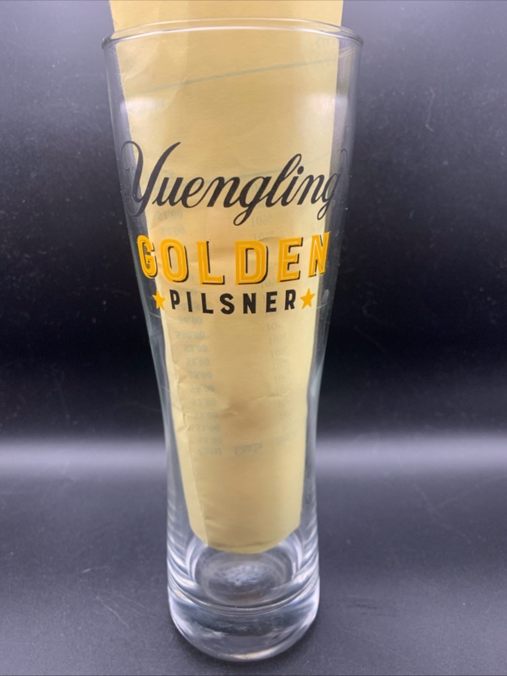 Pre Owned Yuengling Golden Pilsner Beer Glass Eagle Keg Pottsville Pa
